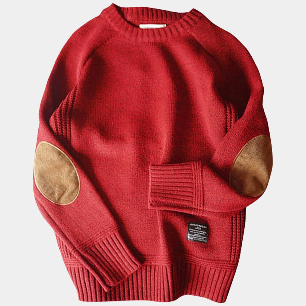 Herrenpullover - O-Ausschnitt & gerade Silhouette