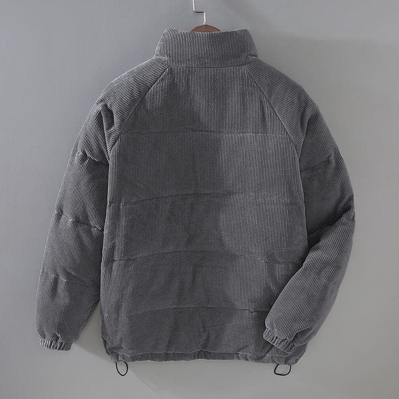Herrenjacke mit Stehkragen und durchgehendem Reißverschluss