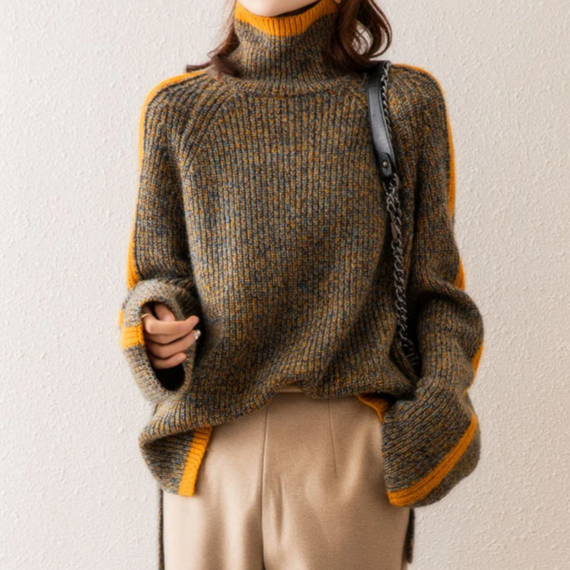 Damen Strickpullover Winter