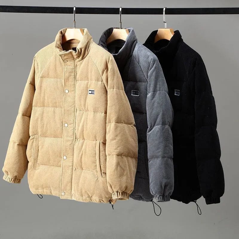 Herrenjacke mit Stehkragen und durchgehendem Reißverschluss