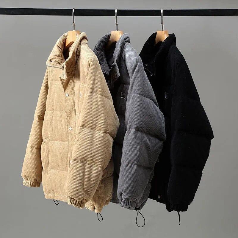 Herrenjacke mit Stehkragen und durchgehendem Reißverschluss
